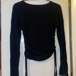 Chic Black Long Sleeve Blouse